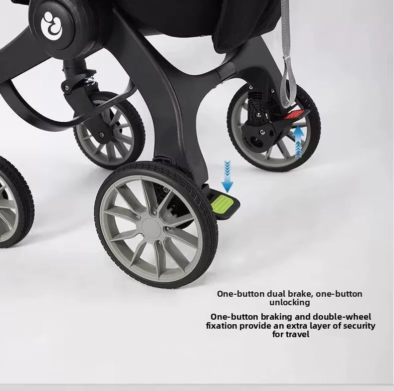 4-in-1 Stroller Travel System Infant Car Seats & Compact Foldable Baby Carriages Combo for Coches Para Bebes Baby Strollers
