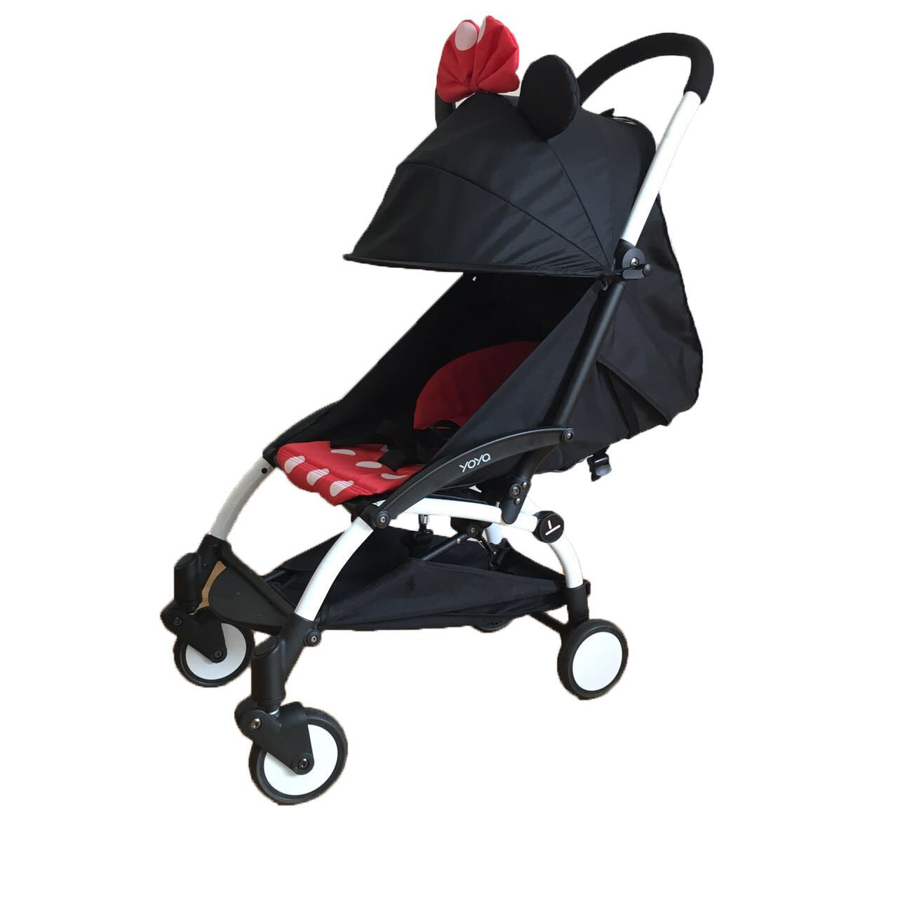 Ultralight Compact Travel Baby Stroller, Reversible Seat Multi-Recline Airplane Carry-On Portable Pram, Color Customizable