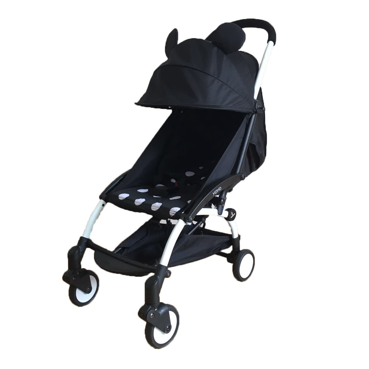 Ultralight Compact Travel Baby Stroller, Reversible Seat Multi-Recline Airplane Carry-On Portable Pram, Color Customizable