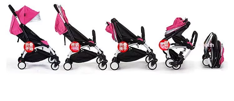 Ultralight Compact Travel Baby Stroller, Reversible Seat Multi-Recline Airplane Carry-On Portable Pram, Color Customizable