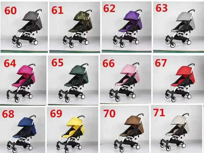 Ultralight Compact Travel Baby Stroller, Reversible Seat Multi-Recline Airplane Carry-On Portable Pram, Color Customizable