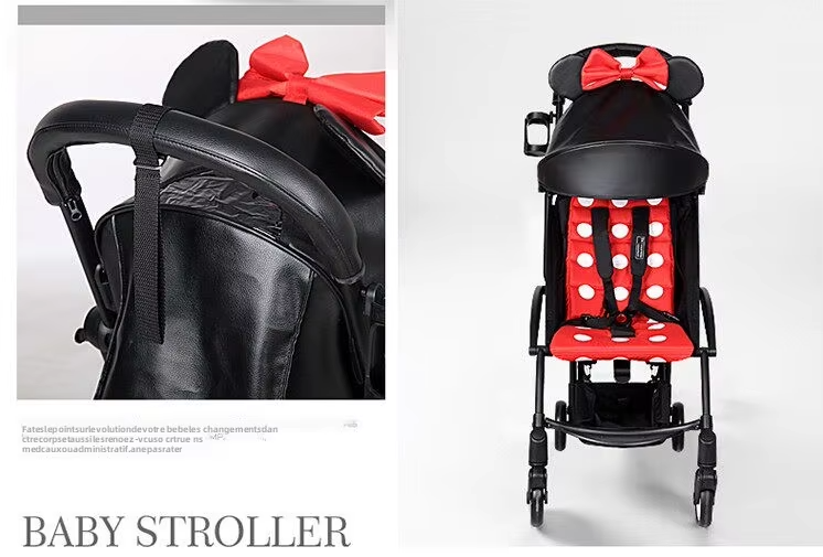 Ultralight Compact Travel Baby Stroller, Reversible Seat Multi-Recline Airplane Carry-On Portable Pram, Color Customizable