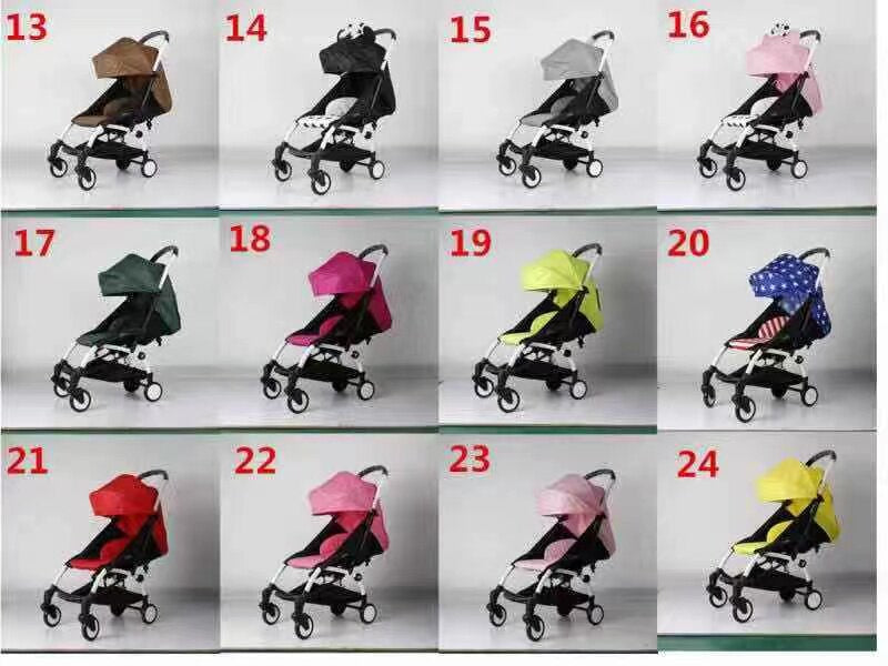 Ultralight Compact Travel Baby Stroller, Reversible Seat Multi-Recline Airplane Carry-On Portable Pram, Color Customizable