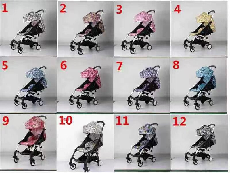 Ultralight Compact Travel Baby Stroller, Reversible Seat Multi-Recline Airplane Carry-On Portable Pram, Color Customizable
