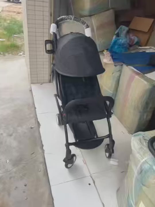 Ultralight Compact Travel Baby Stroller, Reversible Seat Multi-Recline Airplane Carry-On Portable Pram, Color Customizable